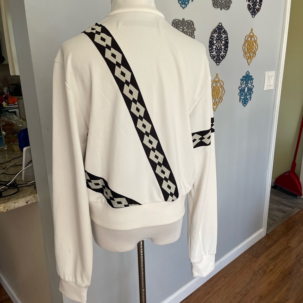 Damir Doma x Lotto White and Black Patterned Jacket Mens size small - Picture 6 of 10
